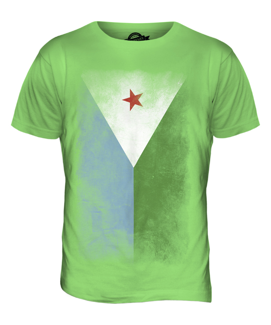 DJIBOUTI FADED FLAG MENS T-SHIRT TEE TOP J?B?T? DJIBOUTIAN DJIBOUTI SHIRT