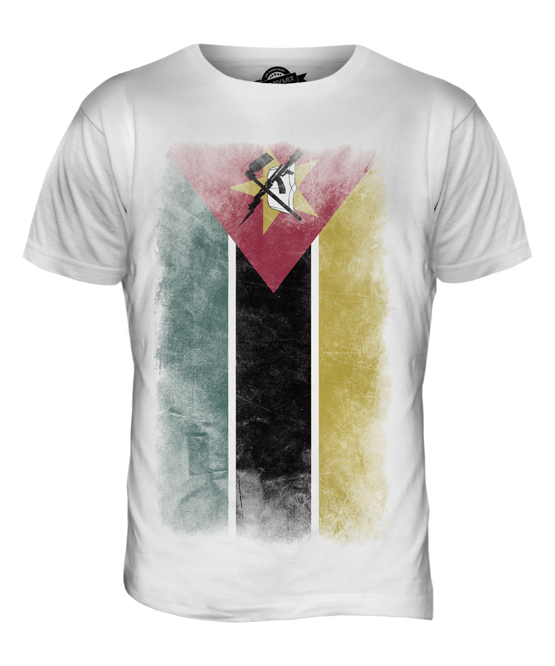 MOZAMBIQUE FADED FLAG MENS T SHIRT TEE SHIRT XS S M L XL 2XL 3XL 4XL 5XL