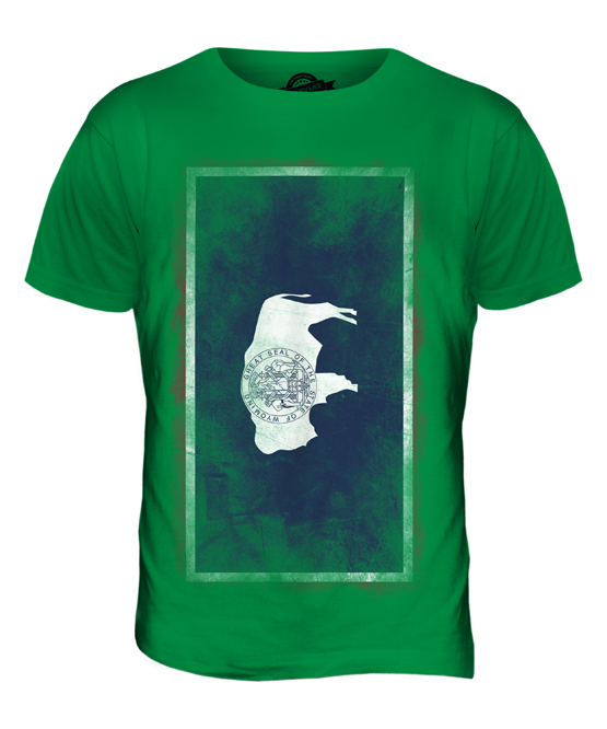 WYOMING STATE FADED FLAG MENS T-SHIRT TEE TOP WYOMINGITE SHIRT JERSEY GIFT - Picture 11 of 21