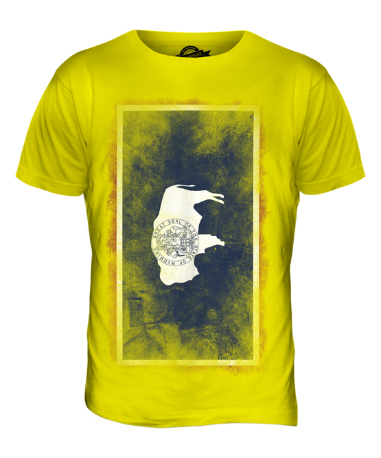 WYOMING STATE FADED FLAG MENS T-SHIRT TEE TOP WYOMINGITE SHIRT JERSEY GIFT - Picture 10 of 21