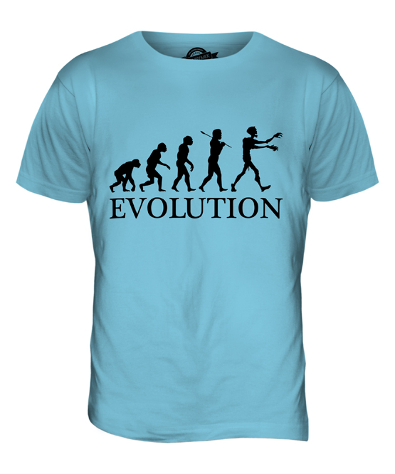 ZOMBIE EVOLUTION OF MAN MENS T-SHIRT TEE TOP GIFT APOCALYPSE HALLOWEEN KILLING