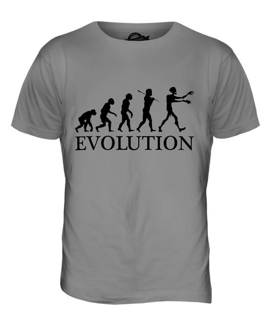 ZOMBIE EVOLUTION OF MAN MENS T-SHIRT TEE TOP GIFT APOCALYPSE HALLOWEEN KILLING