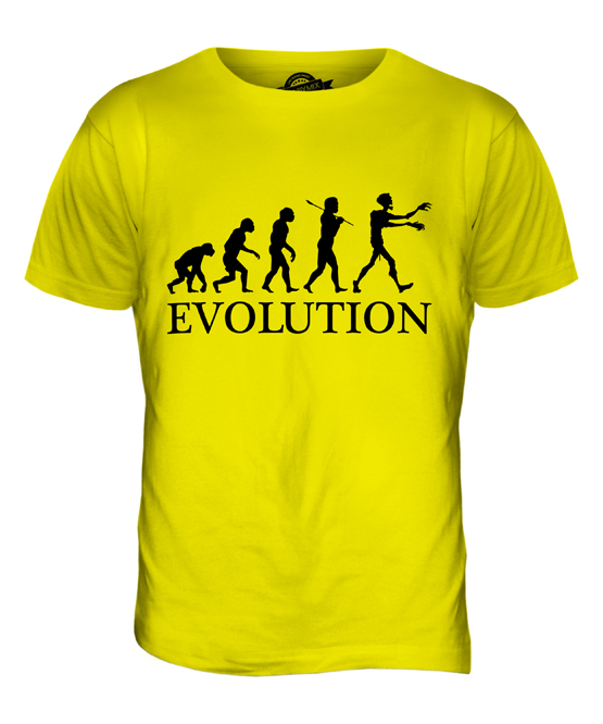 ZOMBIE EVOLUTION OF MAN MENS T-SHIRT TEE TOP GIFT APOCALYPSE HALLOWEEN KILLING