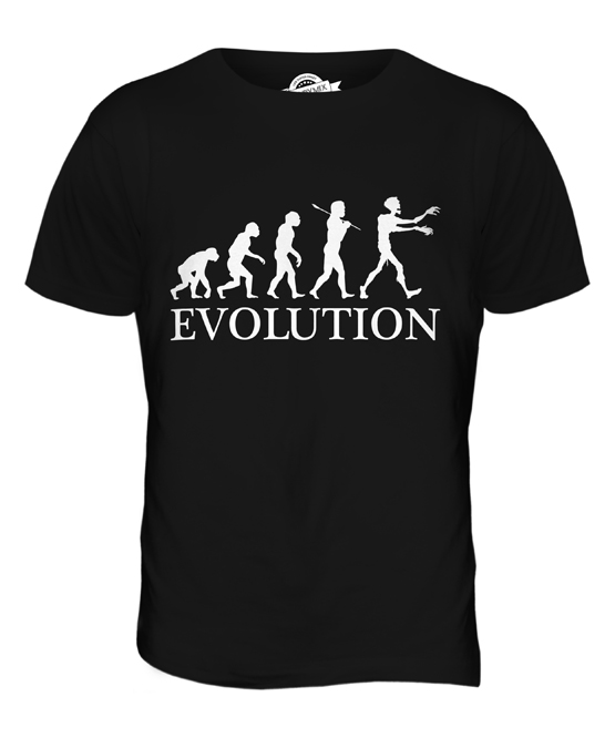 ZOMBIE EVOLUTION OF MAN MENS T-SHIRT TEE TOP GIFT APOCALYPSE HALLOWEEN KILLING