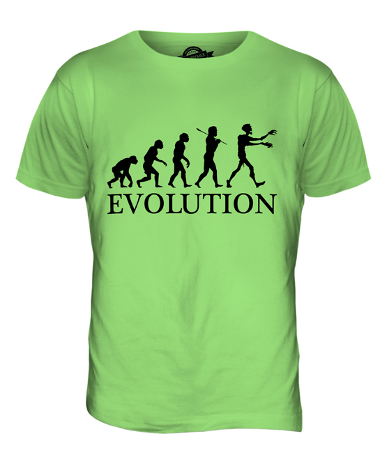 ZOMBIE EVOLUTION OF MAN MENS T-SHIRT TEE TOP GIFT APOCALYPSE HALLOWEEN KILLING