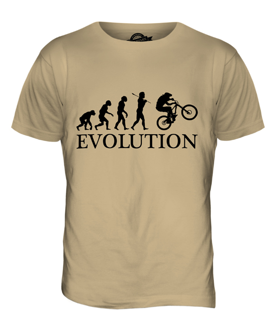 DOWNHILL MTB EVOLUTION MENS T-SHIRT TEE TOP GIFT MOUNTAIN BIKE | eBay