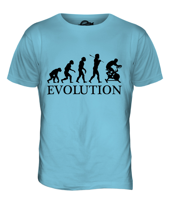 FAHRRADERGOMETER HEIMTRAINER EVOLUTION DES MENSCHEN HERREN T-SHIRT TEE SHIRT - Bild 17 von 21