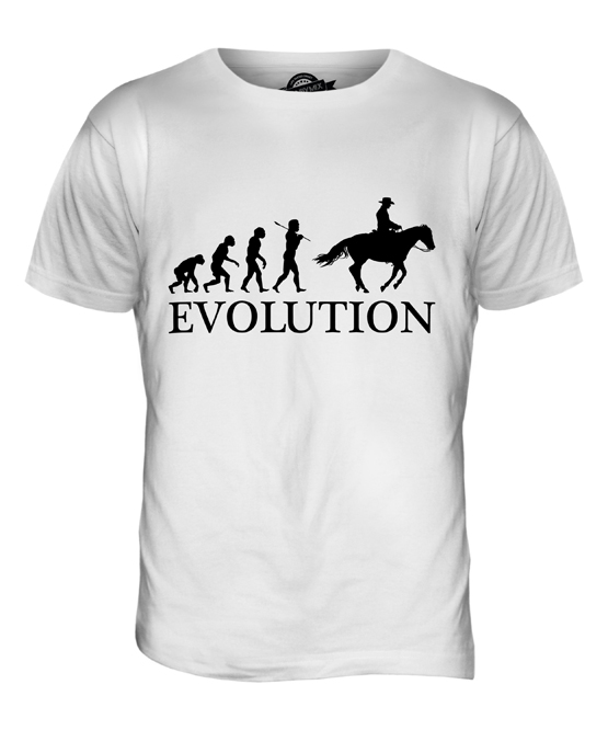 WILD WEST EVOLUTION OF MAN MENS T SHIRT TEE SHIRT XS S M L XL 2XL