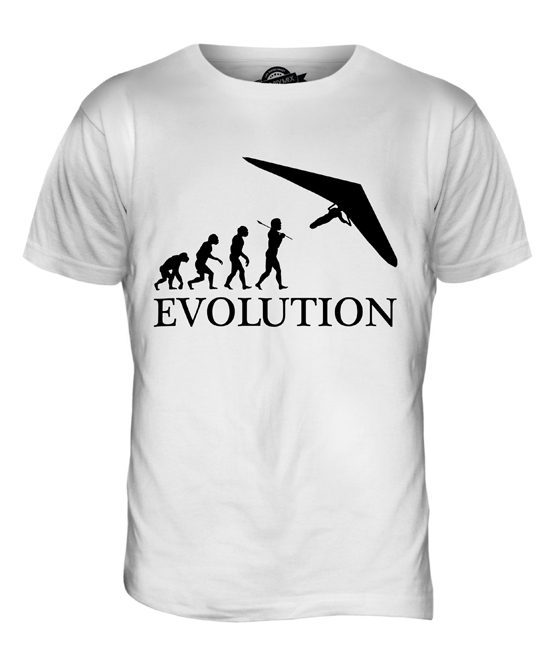 HANG GLIDER EVOLUTION OF MAN MENS T SHIRT TEE SHIRT XS S M L XL 2XL 3XL
