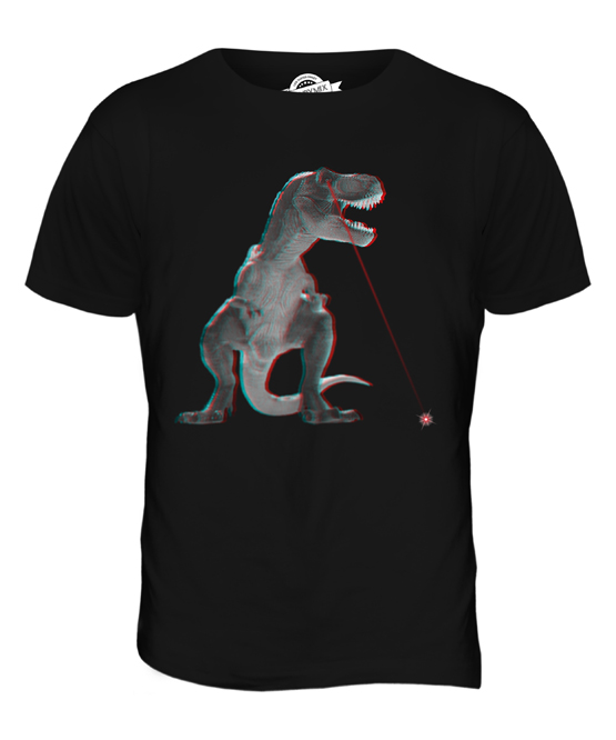 T-REX LASER 3D MENS T-SHIRT TEE TOP GIFT DINOSAUR SCIENCE FICTION