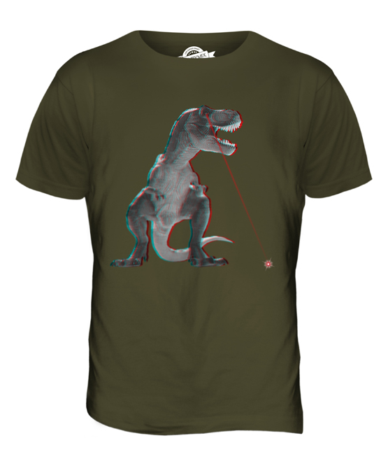 T-REX LASER 3D MENS T-SHIRT TEE TOP GIFT DINOSAUR SCIENCE FICTION