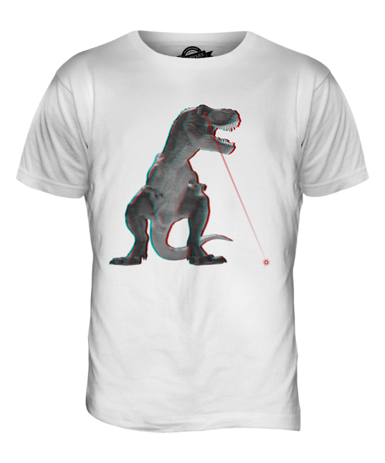 T-REX LASER 3D MENS T-SHIRT TEE TOP GIFT DINOSAUR SCIENCE FICTION