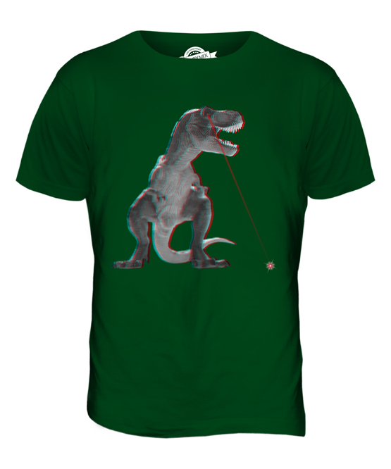 T-REX LASER 3D MENS T-SHIRT TEE TOP GIFT DINOSAUR SCIENCE FICTION