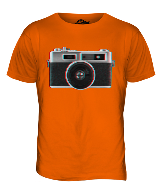 RETRO CAMERA 3D MENS T-SHIRT TEE TOP GIFT PHOTOGRAPHY ILLUSION