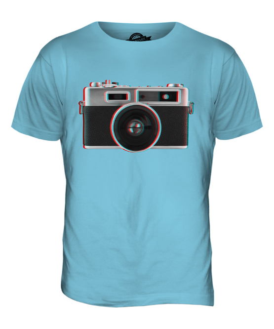 RETRO CAMERA 3D MENS T-SHIRT TEE TOP GIFT PHOTOGRAPHY ILLUSION