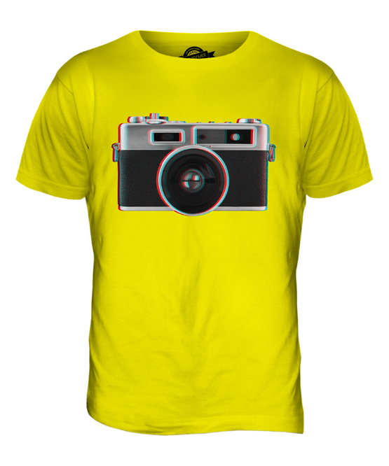 RETRO CAMERA 3D MENS T-SHIRT TEE TOP GIFT PHOTOGRAPHY ILLUSION