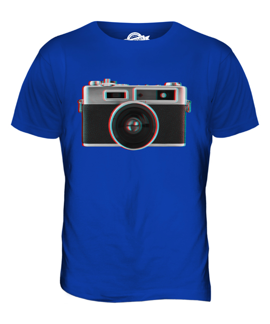 RETRO CAMERA 3D MENS T-SHIRT TEE TOP GIFT PHOTOGRAPHY ILLUSION