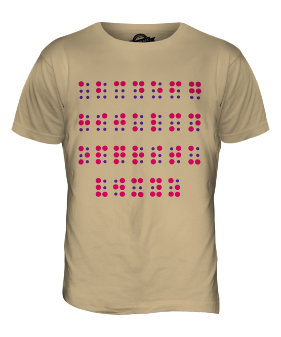 BRAILLE ALPHABET MENS TSHIRT TEE TOP GIFT LETTERS UNIQUE eBay