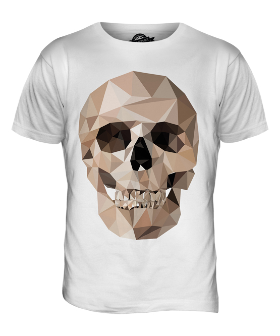 Polygon Skull Ideal Gift or Birthday Present. Details about   Mens T-Shirt