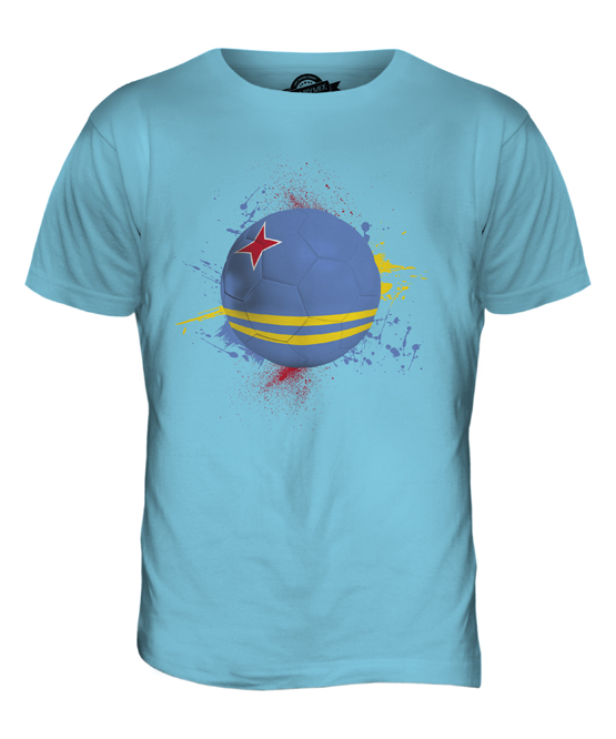 ARUBA FOOTBALL MENS T-SHIRT TEE TOP GIFT WORLD CUP SPORT - Picture 17 of 21
