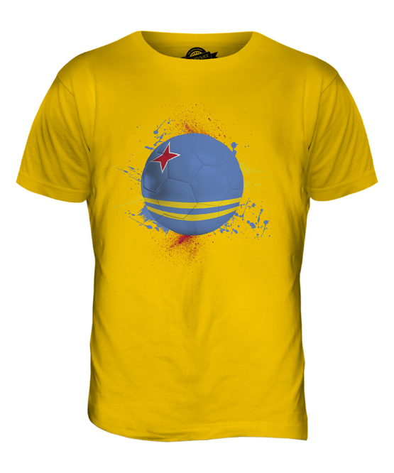 ARUBA FOOTBALL MENS T-SHIRT TEE TOP GIFT WORLD CUP SPORT - Picture 9 of 21