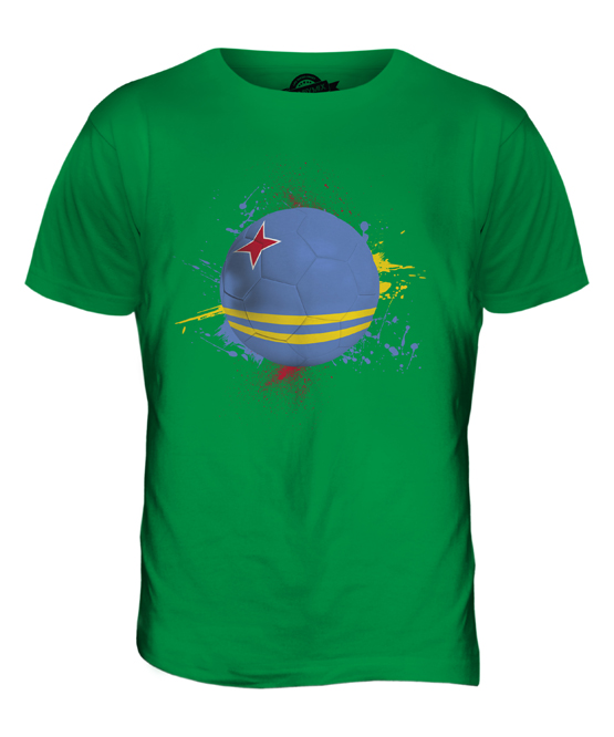 ARUBA FOOTBALL MENS T-SHIRT TEE TOP GIFT WORLD CUP SPORT - Picture 11 of 21
