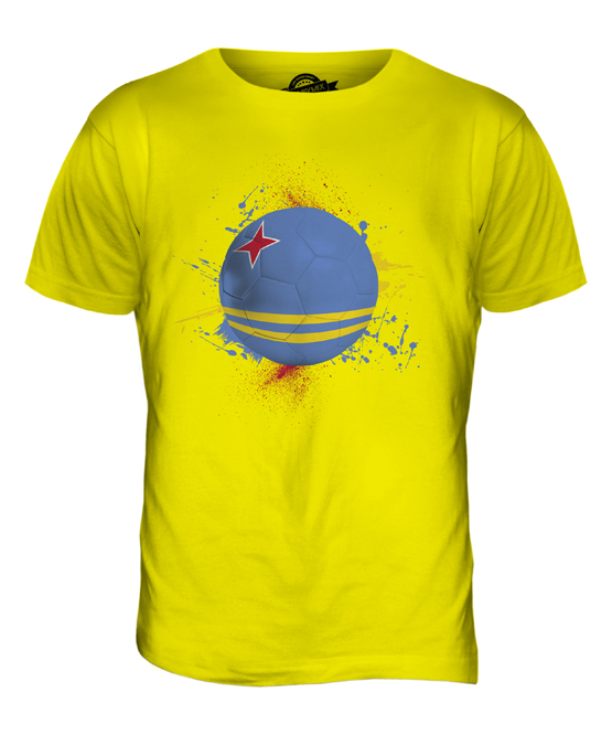 ARUBA FOOTBALL MENS T-SHIRT TEE TOP GIFT WORLD CUP SPORT - Picture 10 of 21