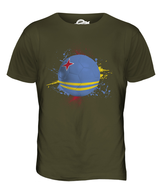 ARUBA FOOTBALL MENS T-SHIRT TEE TOP GIFT WORLD CUP SPORT - Picture 15 of 21