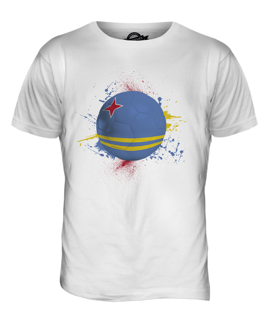 ARUBA FOOTBALL MENS T-SHIRT TEE TOP GIFT WORLD CUP SPORT - Picture 2 of 21