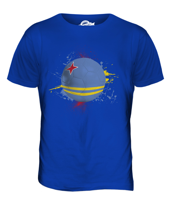 ARUBA FOOTBALL MENS T-SHIRT TEE TOP GIFT WORLD CUP SPORT - Picture 18 of 21