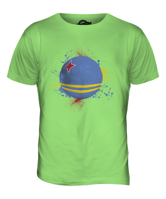 ARUBA FOOTBALL MENS T-SHIRT TEE TOP GIFT WORLD CUP SPORT - Picture 12 of 21