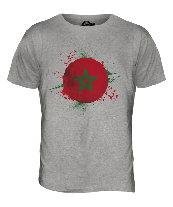 MOROCCAN AF Mens Morocco T-Shirt FOOTBALL World Cup 2018 Sports Top