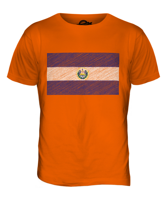 EL SALVADOR SCRIBBLE FLAG MENS T-SHIRT TEE TOP GIFT SALVADORAN FOOTBALL - Picture 8 of 21