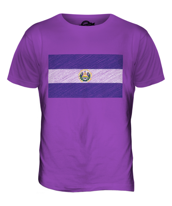 EL SALVADOR SCRIBBLE FLAG MENS T-SHIRT TEE TOP GIFT SALVADORAN FOOTBALL - Picture 19 of 21