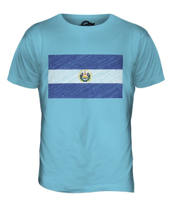 EL SALVADOR SCRIBBLE FLAG MENS T-SHIRT TEE TOP GIFT SALVADORAN FOOTBALL - Picture 17 of 21