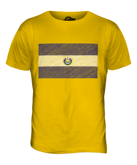 EL SALVADOR SCRIBBLE FLAG MENS T-SHIRT TEE TOP GIFT SALVADORAN FOOTBALL - Picture 9 of 21