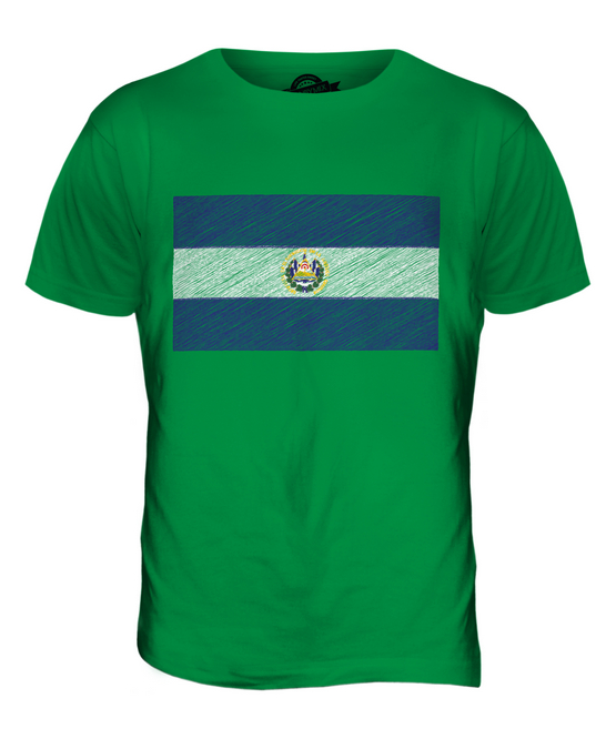 EL SALVADOR SCRIBBLE FLAG MENS T-SHIRT TEE TOP GIFT SALVADORAN FOOTBALL - Picture 11 of 21