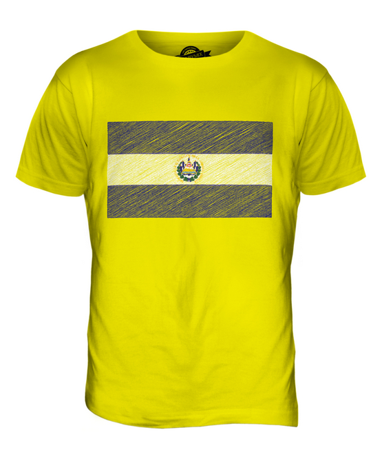 EL SALVADOR SCRIBBLE FLAG MENS T-SHIRT TEE TOP GIFT SALVADORAN FOOTBALL - Picture 10 of 21