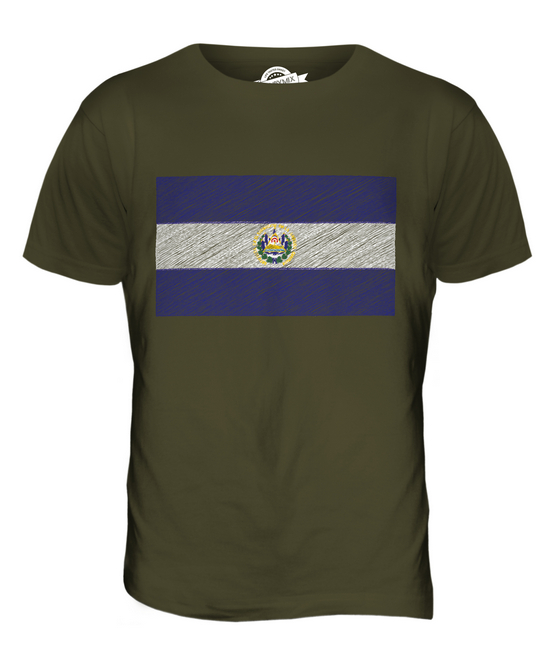EL SALVADOR SCRIBBLE FLAG MENS T-SHIRT TEE TOP GIFT SALVADORAN FOOTBALL - Picture 15 of 21