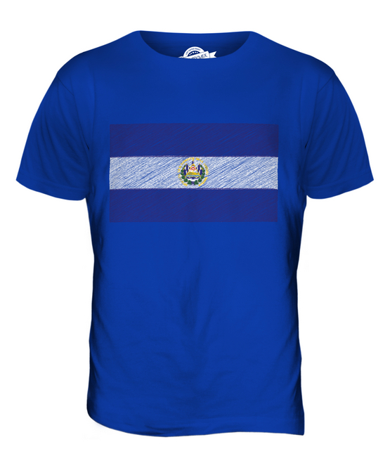 EL SALVADOR SCRIBBLE FLAG MENS T-SHIRT TEE TOP GIFT SALVADORAN FOOTBALL - Picture 18 of 21