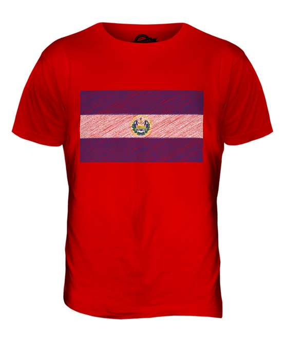 EL SALVADOR SCRIBBLE FLAG MENS T-SHIRT TEE TOP GIFT SALVADORAN FOOTBALL - Picture 7 of 21