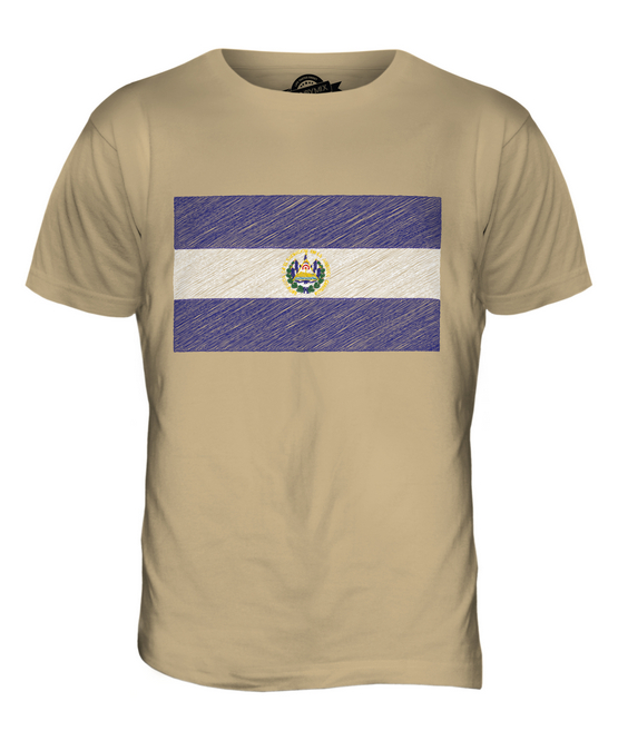 EL SALVADOR SCRIBBLE FLAG MENS T-SHIRT TEE TOP GIFT SALVADORAN FOOTBALL - Picture 16 of 21