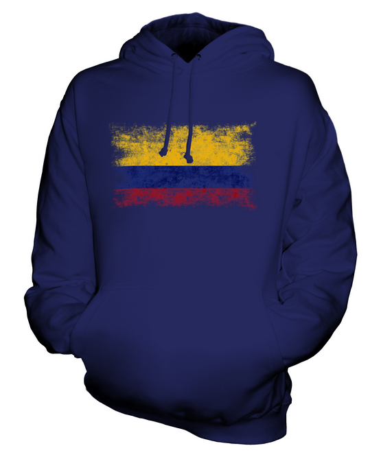 Sudadera con capucha unisex de aspecto envejecido de Colombia Bandera Top  Camiseta de fútbol colombiano Regalo | eBay