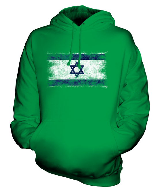 ISRAEL GRUNGE FLAG UNISEX SWEATER TOP YISRAEL ISRAELI ISR?/'?L SHIRT FOOTBALL