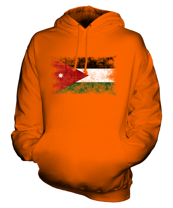 JORDAN DISTRESSED FLAG UNISEX HOODIE TOP FOOTBALL JORDANIAN GIFT eBay