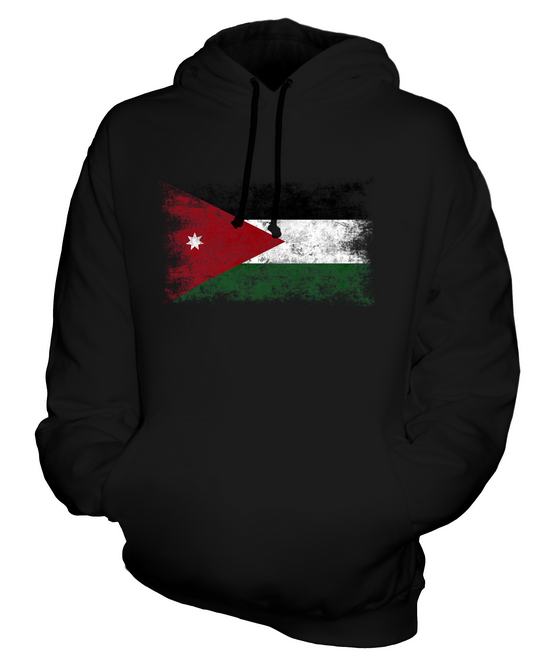 JORDAN DISTRESSED FLAG UNISEX HOODIE TOP FOOTBALL JORDANIAN GIFT eBay