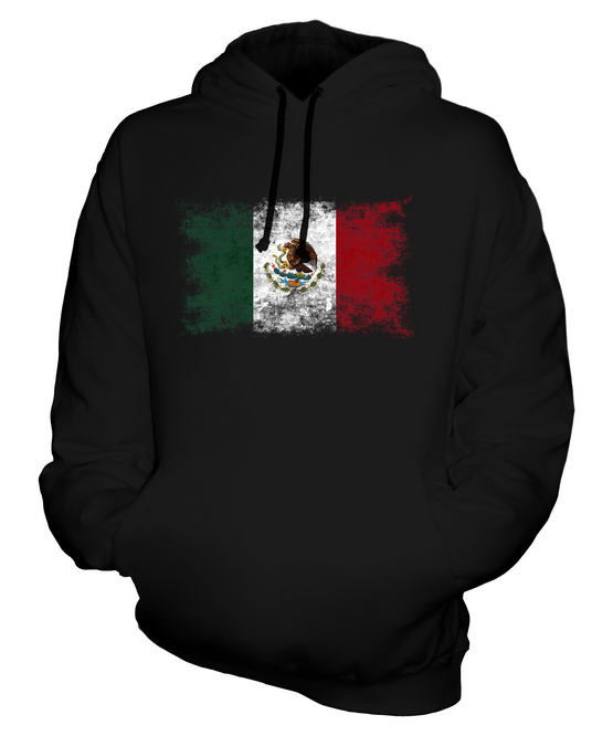 Mexico flag distressed sweatshirt hoodie unisex top mexican mexihco ...