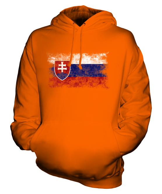 SLOVAKIA DISTRESSED FLAG UNISEX HOODIE TOP SLOVENSKO FOOTBALL SLOVAK ...