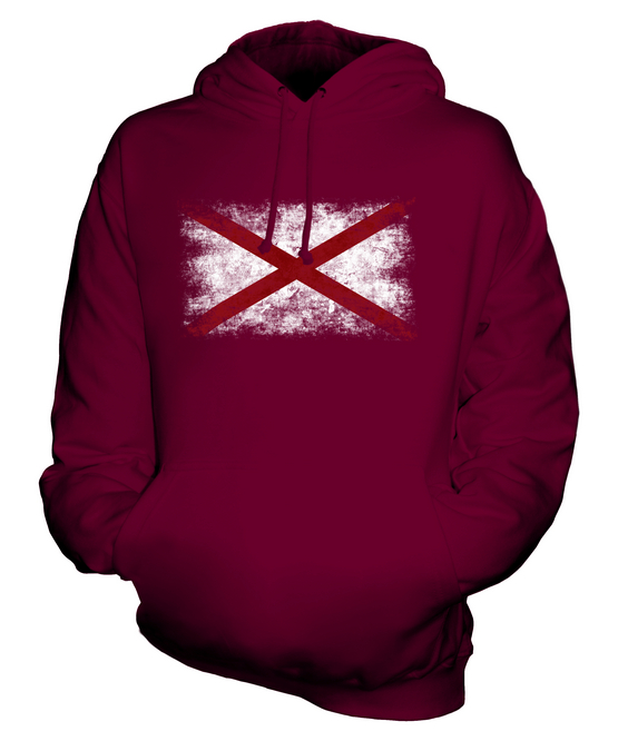 ALABAMA STATE DISTRESSED FLAGGE UNISEX HOODIE TOP ALABAMIAN ALABAMAN GESCHENK - Bild 6 von 16