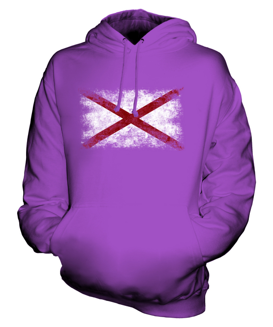 ALABAMA STATE DISTRESSED FLAGGE UNISEX HOODIE TOP ALABAMIAN ALABAMAN GESCHENK - Bild 15 von 16
